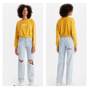 Levis Silver Tab Jeans 94 Baggy Jeans Light wash Blue Distressed